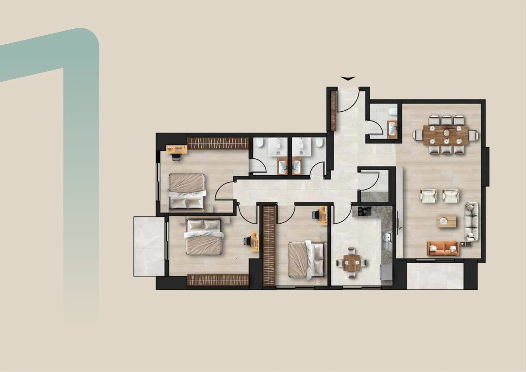 3+1 — View floor plan