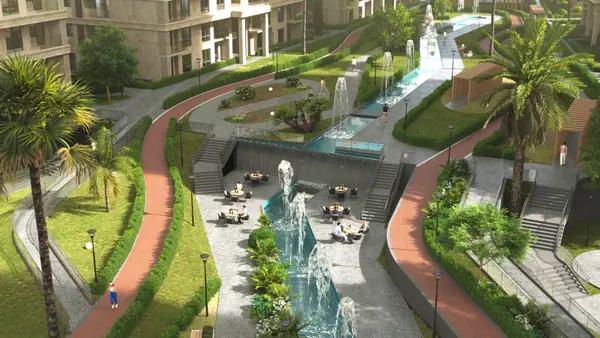 The central plaza