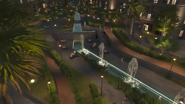 The central plaza